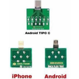 Kit 3 Dock Test Placa iPhone E Android Conector Usb Tipo C