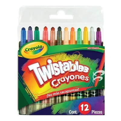 Crayones De Colores Twisteables Crayola Mini Redondos  C\u002F12 | Meses sin interés