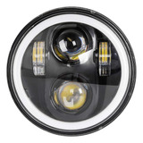 A 5 3/4 Faro Led Harley Led 5.75'' Drl Ojos De Ángel Moto