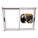 Ventana Aluminio Modena  150x110 Vidrio Blindex Laminado 3+3