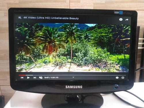 Monitor Samsung 16 Polegadas Entrada Vga Wide Usado!!!