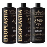 Lisoplastia Gold  Detox2 Ativos + 1 Shampoo Litro  Original 