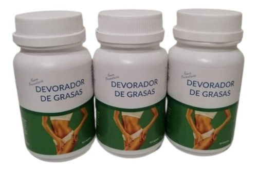 Devorador De Grasa Pack 3 Frascos Adelgazante Natural