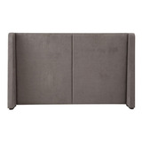 Cabecera Queen Size Dicasa Milan Gris Oscuro