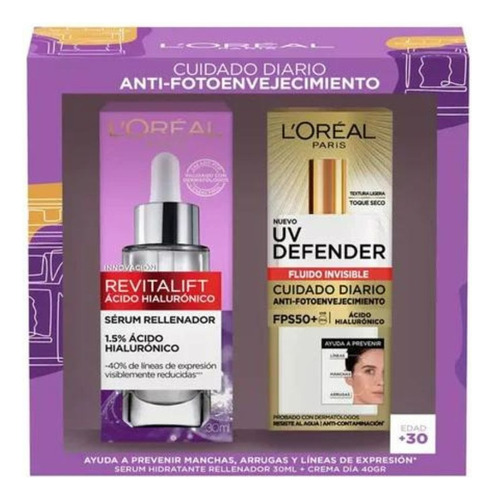 Pack De Serum Rellenador + Protector Solar Defender 