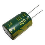 Capacitor Electrolítico 82uf 450v 16x25mm 105°ce-82uf-450v