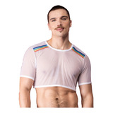 Camiseta Cropped Tule Luxo Pride Parade Gay Lgbt Tam. P A Gg