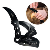 Navaja Karambit Mariposa Cuchillo Plegable Negro Militar Tac