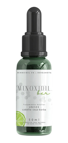 Minoxidilber® Unisex Minoxidil 5% Y Bergamota 50ml 