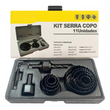 Jogo Serra Copo Kit 11 Peças Para Madeira Gesso Pvc Plástico