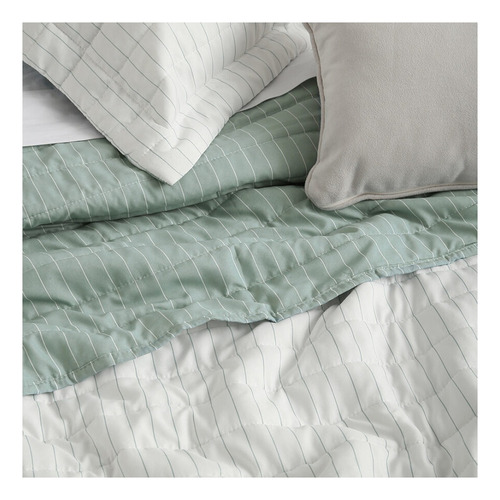 Cover Palette Birmania 3 Piezas Queen Size - Verde