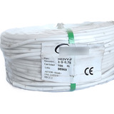 Cable Cordón Eléctrico 3x0,75 Cobre 100 Metros