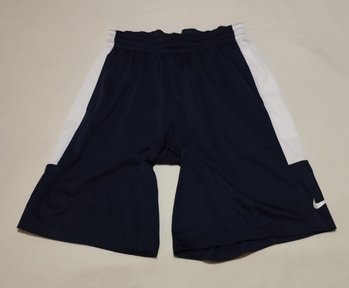 Short Nike Dri Fit Talla L Grande Color Azul Y Blanco 