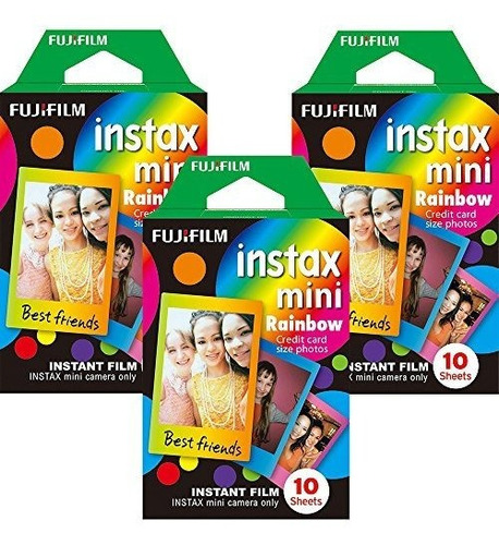 Fujifilm Instax Mini Instant Rainbow Film 10 Hojas