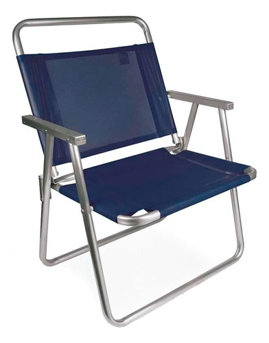 Cadeira Praia Oversize Alumínio Piscina 140 Kg Resistente