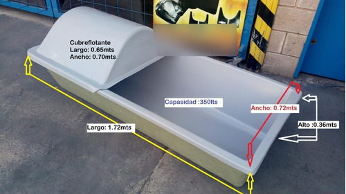 Cubre Flotante Para Bebederos En Fibra De Vidrio