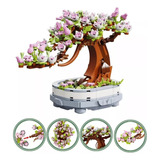 Bonsai De Cerezos En Maceta Para Armar Lego Compatible