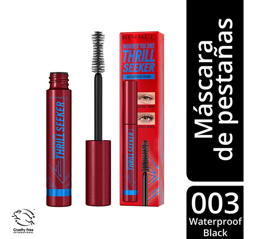 Máscara De Pestañas Waterproof Rimmel Thrill Seeker