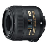 Lente Nikon Objetivo Nikkor Af-s Dx Micro 40mm F/2.8g 40 Mm