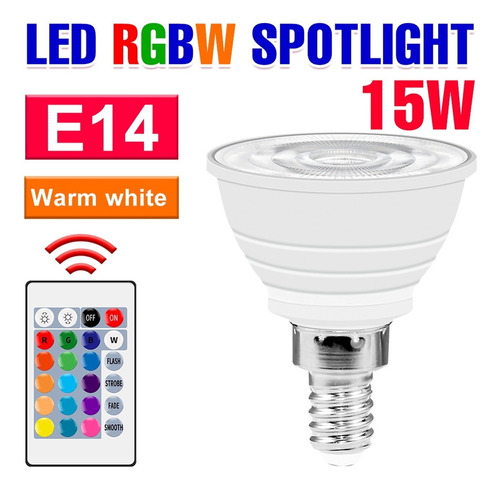 Rgb Spotlight E27 Bulbo De Luz Led E14 Lámpara Inteligente