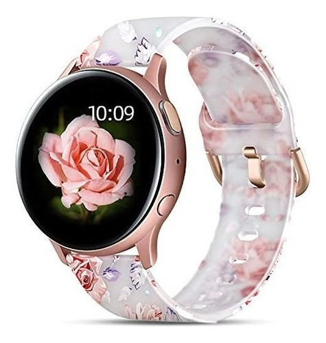 Bandas Florales Compatibles Con Samsung Active 2 Watch ...