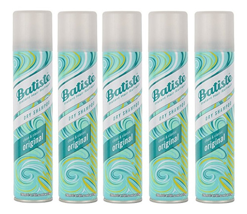 Pack De 5 Batiste Champú En Seco Limpio Y Clásico 6.73 Oz