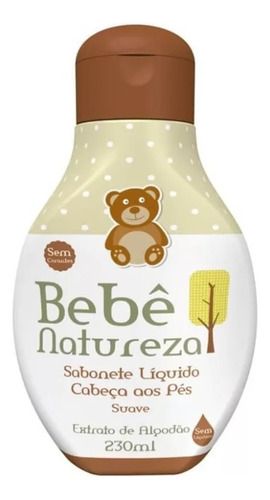 Sabonete Liquido Bebê Natureza Cabeça Aos Pés 230ml