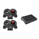 Paquete 2 Set De Medios Es165c+amplificador Va4-2200d