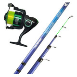 Combo Pejerrey Surfish Caña Star 4mt + Reel Guazu 2000 Tanza