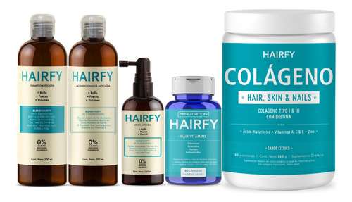 Combo Completo Hairfy Caída Del Pelo - Mujeres