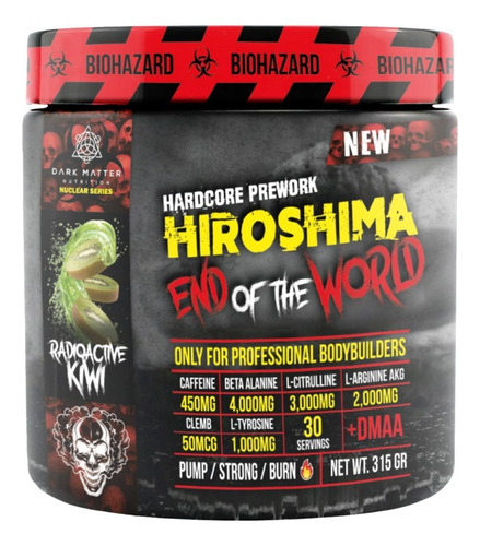 Dark Matter Hiroshima End Of The World Preworkout 316grs Sfn