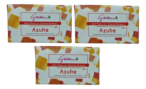 3 Jabon De Azufre 80g - G - g a $94