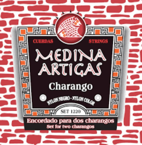 Encordado Charango Set 1220 Medina Artigas Black Nylon