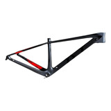 Quadro Carbono Tyt Aro 29 Bike Mtb Series - Cinza / Vermelho