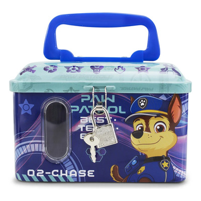 Alcancia Metalica Paw Patrol Con Candado Paw Patrol Azul | MercadoLibre