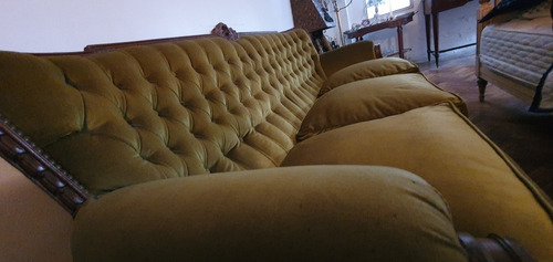 Sillon 3 Cuerpos Sofa Estilo Luis Xv Pana Vdejade Inmaculado