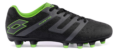 Zapato De Fútbol Juvenil Lotto - Maestro Fg  Gris Verde