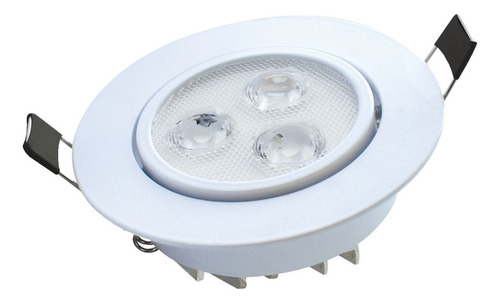 Lampara Empotrado Led 3x1w Luz Calida Adir 2224-c Color Blanco