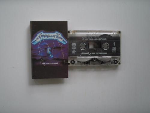 Metallica Ride The Lightning Casete Prim Edic Pri Usa 1984