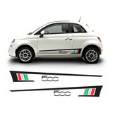 Kit Adesivo Lateral Fiat 500 Italia Sport