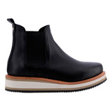 Bota Chelsea Cuero Mujer Hush Puppies Chimmy Con Elastico Pr