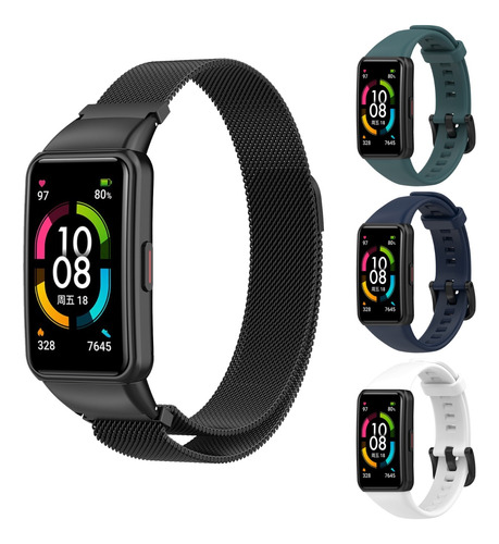 4 Piezas Correa Compatible Con Huawei Band 6 Honor Band 6 7