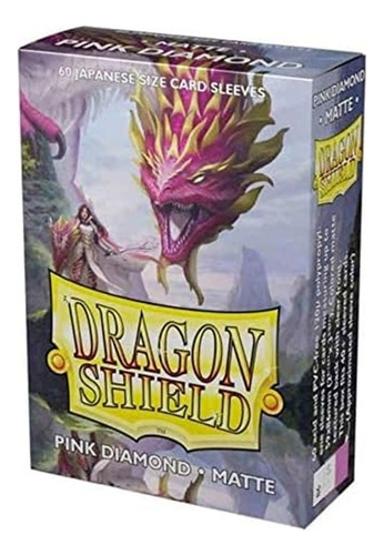 Dragon Shield Japanese Size Pink Diamond Para Yu-gi-oh!