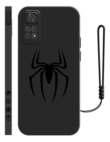 Carcasa Silicona De Spiderman Araña Para Xiaomi + Correas