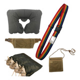 Set De Viaje Accesorios Neceser Almohada Organizador Valija