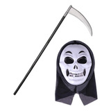 Mascara Esqueleto + Hoz Halloween Disfraz Fiestas