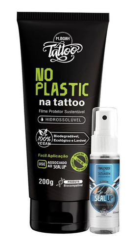 No Plastic 200g + Brinde Mboah Plástico Filme Para Tattoo