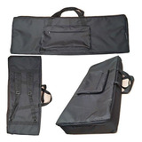 Capa Bag Para Teclado Roland Gw8 Master Luxo Nylon Preto