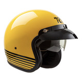 Casco Para Moto Abierto Hawk 721  Amarillo Colors Talle L 