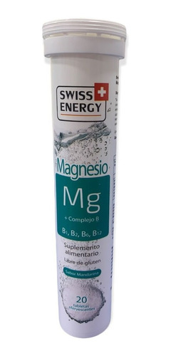 Magnesio + Vitaminas B1, B2, B6, B12, 20 Tab Efervescente